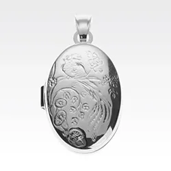 17 x 24 mm medaljong i silver