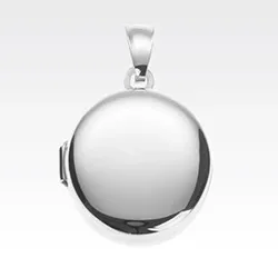 Medaljong smycke i silver 