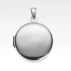 24 mm medaljong i silver