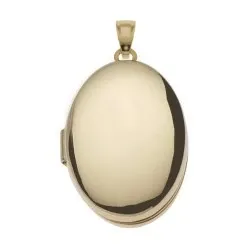 16 x 33 mm medaljong hängen i 14 karat guld