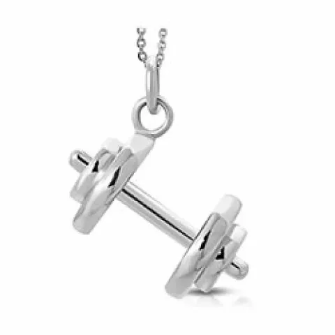 Blank styrka tränare hängen i stål