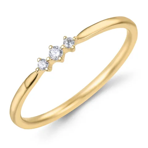 diamant ring i 9 karat guld 0,05 ct - Simple Diamonds