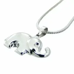 elefant hängen i silver