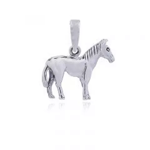Elegant hästar hängen i silver