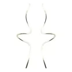 Blanka örhängen i silver