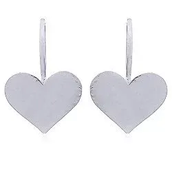 Hjärta örhängen i silver