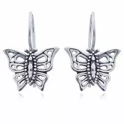 fjärilar örhängen i silver