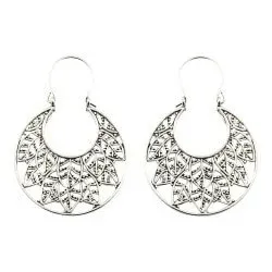 mönstrad ear lines i silver