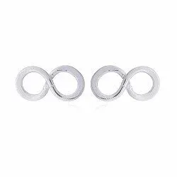 Små infinity örhängestift i silver