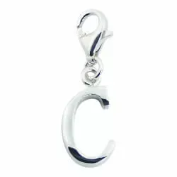 charm i silver bokstaven C