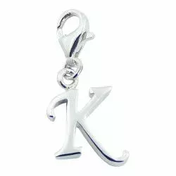 Billiga charm i silver bokstaven K