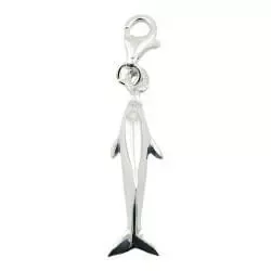 charm i silver delfin