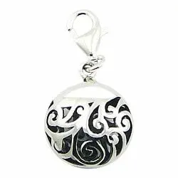 Runt charm i silver 