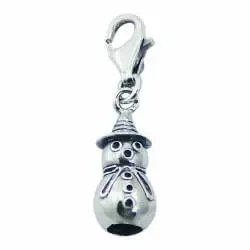 snögubbe charm i silver