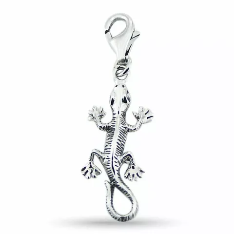 ödla charm i silver 