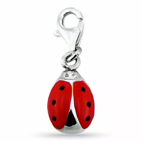 nyckelpiga charm i silver 