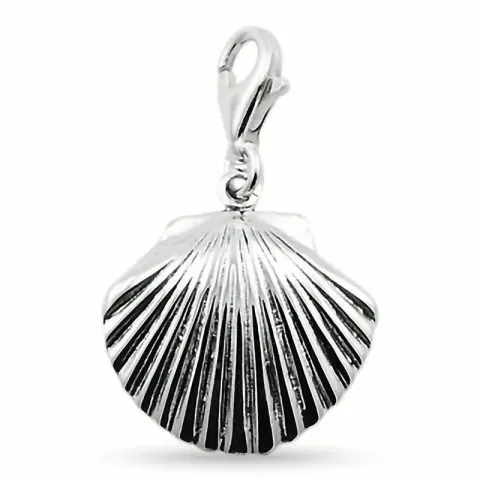 mussla charm i silver
