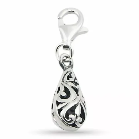 Abstrakt charm i silver