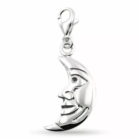 måne charm i silver 