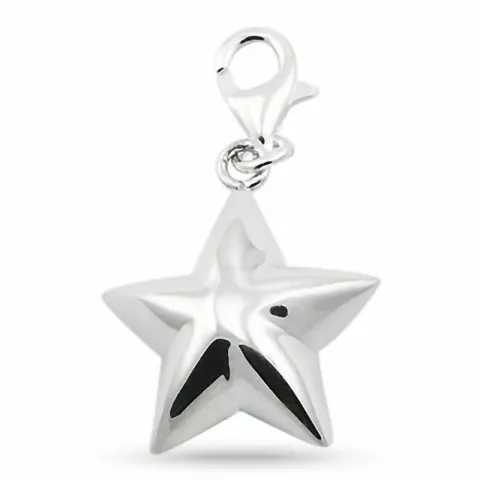 stjärna charm i silver