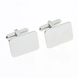 Fyrkantigt manschettknappar i stål