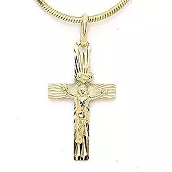 Jesus kors hängen i 14 karat guld