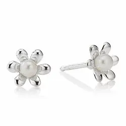 Aagaard blomma örhängen i silver