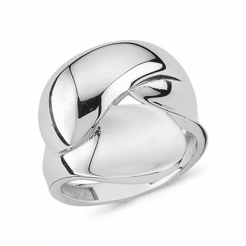 abstrakt ring i silver