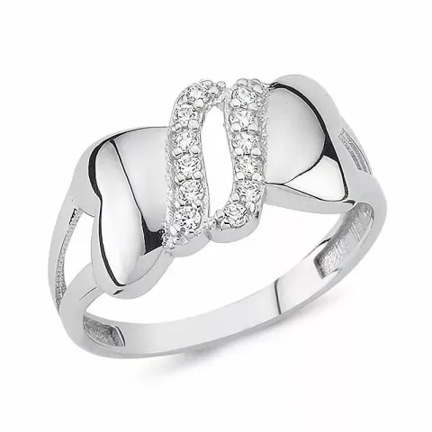 Stor ring i silver