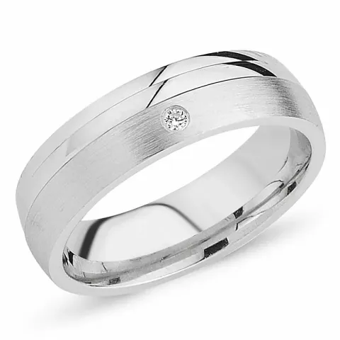 zirkon ring i rhodinerat silver