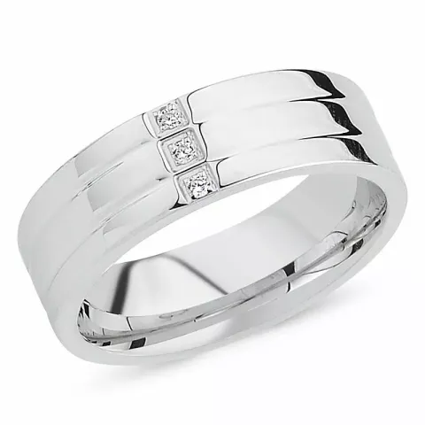 zirkon ring i rhodinerat silver