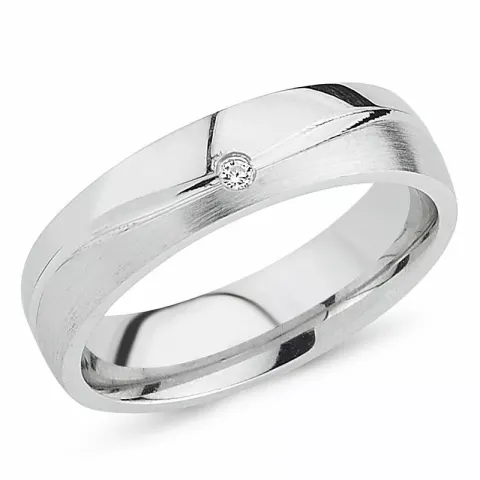 zirkon ring i rhodinerat silver