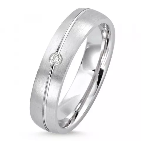 elegant ring i rhodinerat silver