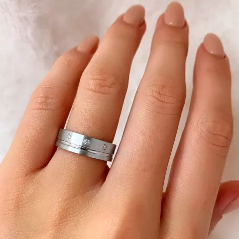 ring i rhodinerat silver