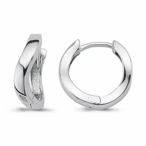 14,5 mm creoler örhängen i silver