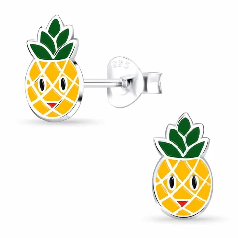 ananas barnörhängen i silver