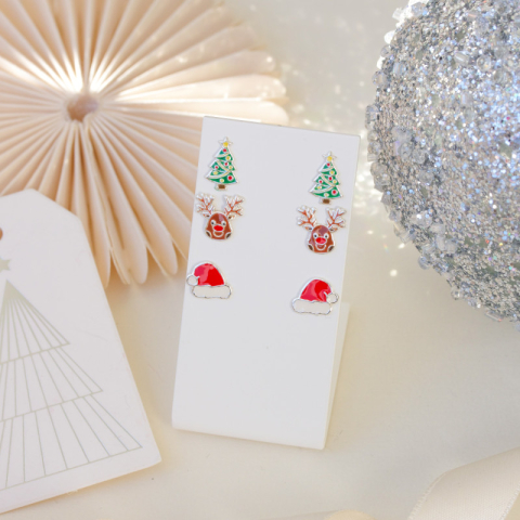 jul barnörhängen i silver - Little Ones