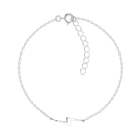 blixt armband i silver