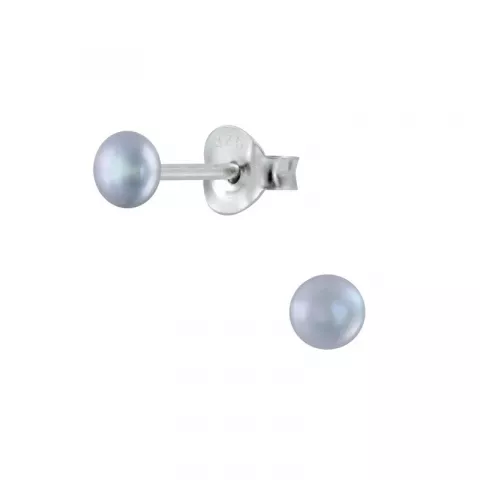 3 mm pärla örhängestift i silver