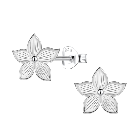 blommor örhängen i silver