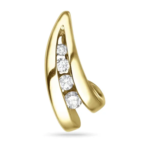 Diamant hängen i 14  carat guld 0,15 ct