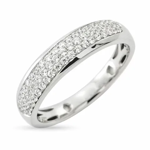 diamant vitguldsring i 14 karat vitguld 0,3 ct