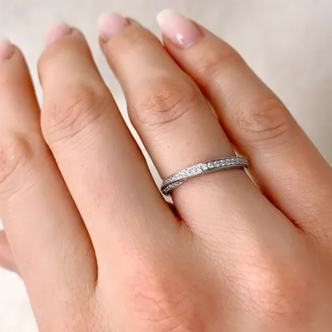 diamant diamantring i 14  karat vitguld 0,35 ct