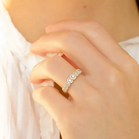 briljant diamantring i 14  karat guld 0,56 ct
