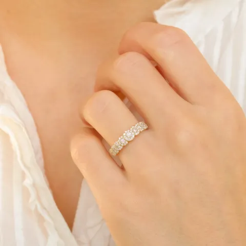 briljant diamantring i 14  karat guld 0,56 ct