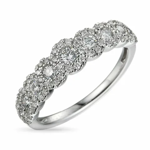 diamantring i 14  karat vitguld 0,56 ct