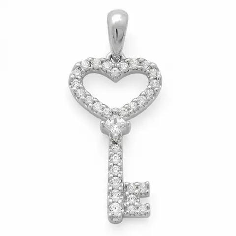 nyckel diamantberlocker i 14  carat vitguld 0,21 ct