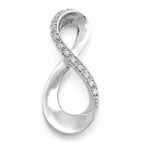 diamantberlocker i 14 carat vitguld 0,04 ct