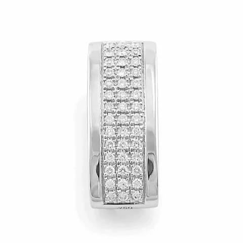 diamantberlocker i 14 carat vitguld 0,25 ct