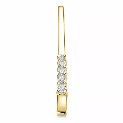 Diamant hängen i 14  carat guld 0,256 ct